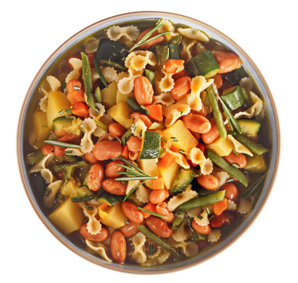 MINESTRA CON PASTA FAGIOLI ZUCCHINE PATATE CAROTE ROSMARINO - 9997