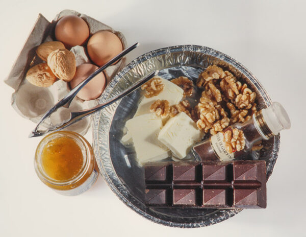 INGREDIENTI PER TORTA AL CIOCCOLATO E NOCI - 0131