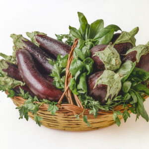 CESTO DI MELANZANE BASILICO E PREZZEMOLO - S37930