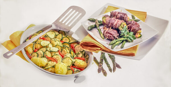 INVOLTINI DI VITELLO AGLI ASPARAGI, GRATIN DI ZUCCHINE - S0603338 - 5334