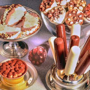 CONI GELATO E MOTTARELLI CREMA E CIOCCOLATO, TRONCHETTO NOCCIOLA E CIOCCOLATO, TIRAMISÙ - S105880 - 4681