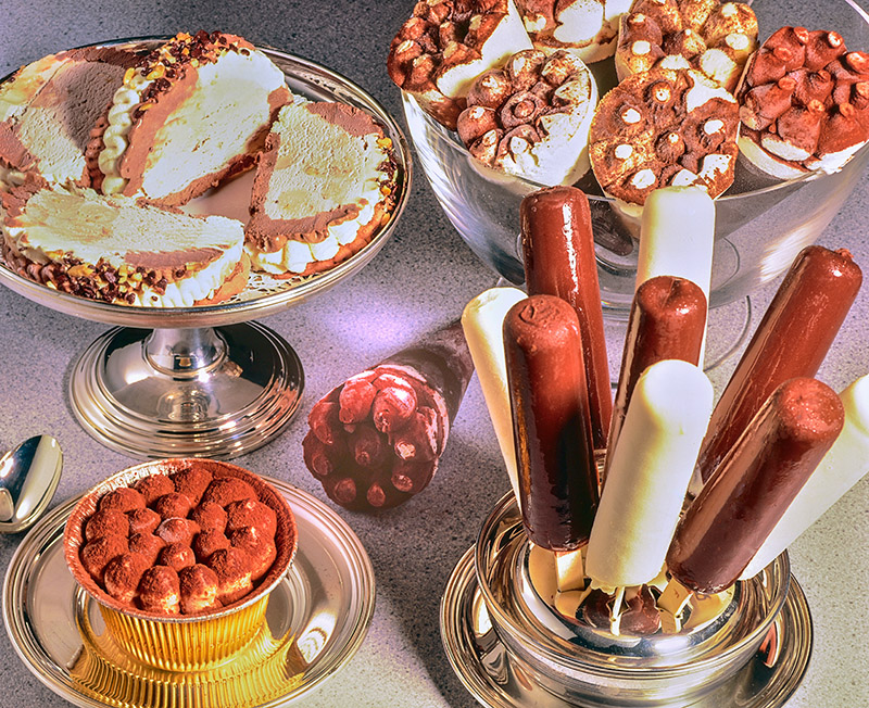 CONI GELATO E MOTTARELLI CREMA E CIOCCOLATO, TRONCHETTO NOCCIOLA E CIOCCOLATO, TIRAMISÙ - S105880 - 4681 - immagine 1