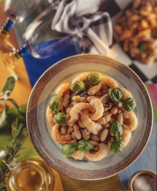 ANTIPASTO DI SCAMPI, FAGIOLINI E POMODORO - S120930 - 3466