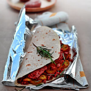 PIADINA CON PATATE E SALSICCIA E ROSMARINO - 2389