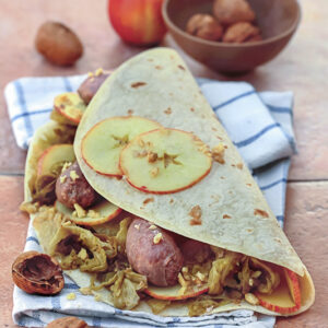 PIADINA CON VERZE E VERZINI MELE NOCI - 2412