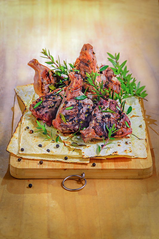 AGNELLO AL MIRTO COSTOLETTE DI AGNELLO CON PEPE OLIO MIRTO - 3369