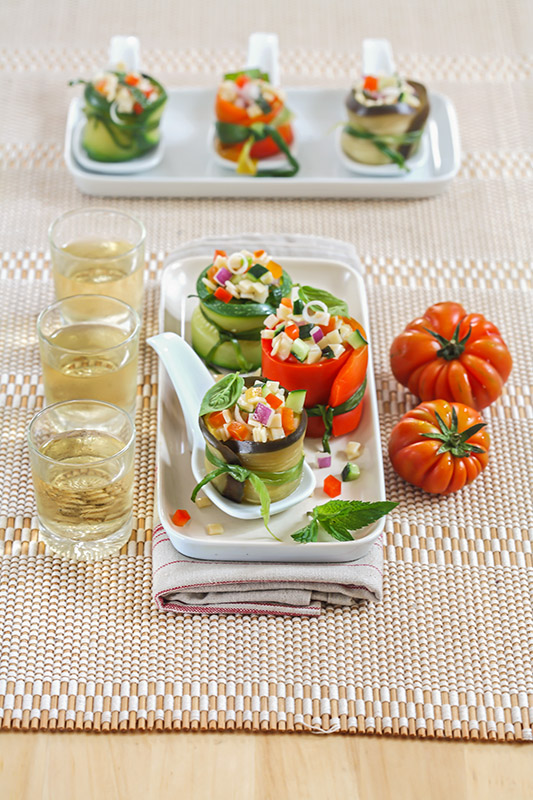 FAKE SUSHI - SUSHI DI VERDURE AL BASILICO - 1828