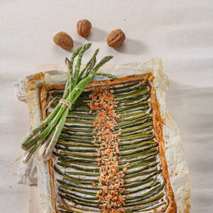 SFOGLIA CON RICOTTA NOCI ASPARAGI - 0509