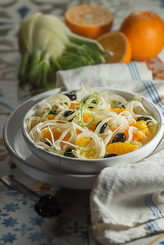 INSALATA DI FINOCCHI ARANCE E OLIVE - 2101