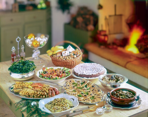 TARTINE DI MAGRO, PASTA CON LE VONGOLE, LUMACHE ALLA PIACENTINA, INSALATA RICCA, FRITTO MISTO DI PESCE, FRUSTENGO - GI52760 - 018