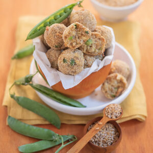 POLPETTE DI FARRO DI MONTELEONE DI SPOLETO DOP E PISELLI AL FORNO – 3744