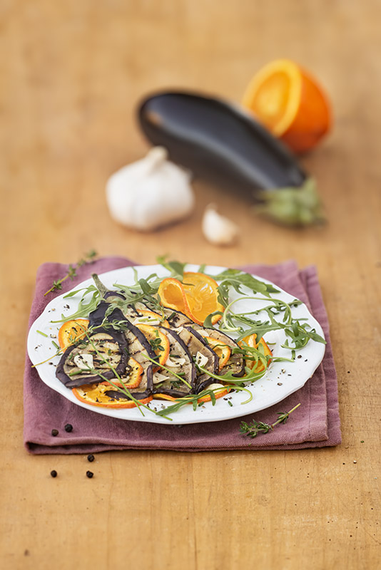 CARPACCIO DI MELANZANE GRIGLIATE E ARANCE - 5330