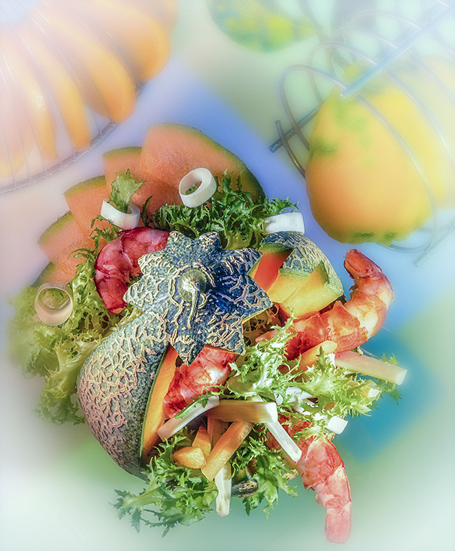 INSALATA DI MELONE E GAMBERI - S124930 - 4660 - immagine 1